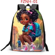 Cartoon Mode Stijl Student Casual Veelzijdige Rugzak, Tiener Dagelijkse Reisrugzak, Meisjes Schooltas