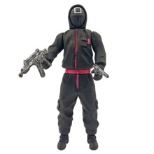 Figura Juego Del Calamar Alguacil Jefe Negro 24 Cm Luz - Negro - Ver 1