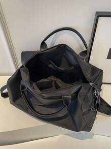 Large Capacity Travel Duffel Bag, Women's High-End Wet & Dry Separation, Lightweight Luggage Bag, Handbag, Shoulder Bag & Crossbody Bag, Unisex Bag For School School Accessories School Stuff - Black - View 5