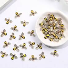 Bee Charm Pendants With Rhinestone, Honeybee Charms Pendants For Jewelry Making, DIY Craft, Earring, Necklace And Bracelet