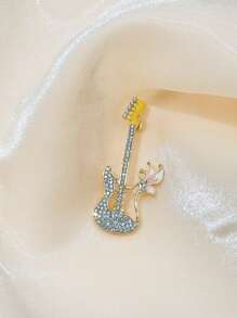 1 件多功能别致锌合金防滑翻领别针、胸针，适合西装外套、西装外套