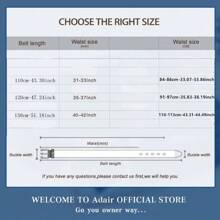 Men's Fashion Belt Famous Brand Men Genuine Leather Belts Designers High Quality Belts For Men Luxury Business Fashion Work Jeans Dress Belt - 銀色 - 查看 11