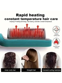 Máy uốn tóc và hỗ trợ tóc đa năng 2 trong 1, sử dụng cả ướt và khô, công nghệ gốm, phích cắm 110V của Hoa Kỳ, lược tạo kiểu tăng dần nhiều nhiệt độ, quà tặng cho nữ, quà tặng Ngày của Mẹ - Xem 7