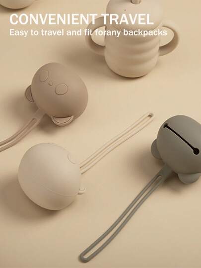 硅胶奶嘴盒，新生儿便携式硅胶奶嘴盒套袋，适用于尿布袋