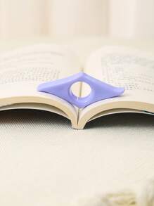 1 Soporte de libro de acrilico para el pulgar, prensa marcapáginas, ayuda de lectura de libros