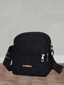 Square Bag Neutral Crossbody Bag Wear-Resistant Oxford Cloth Mobile Phone Bag Shoulder Bag Out Backpack Mini Bag Small Bag Purse - Multicolor - View 2