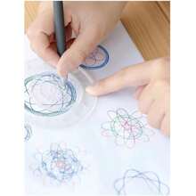 Juego de arte hecho a mano Spirograph de 22 piezas, set de papelería mágica de dibujo, set de reglas mágicas, juguete de dibujo, varios tipos de reglas de dibujo, plantillas de dibujo, patrones mágicos clásicos, regalo de cumpleaños, regalo de recompensa