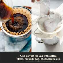 1/3 件不锈钢网状过滤器套装，不带电厨房用具，用于果汁、面粉、茶、豆浆过滤