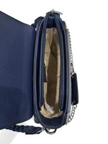 MILANO TASCHE, Lässig, Mode, Elegant, Personalisiert, Luxuriös, PU-Leder, Schulter, Handgehalten, Umhängetasche, Verstellbarer Riemen, Party, Urlaub, Business, Sommer, Old Money Stil, Wochenende, Geschenk - Blau - Übersicht 4