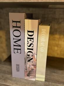 Kit With 3 Fake Books Desk Book Organizer Box Decorative Object Holder - HOME - 查看 3