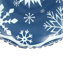 kangten 3 Pieces 40" Snow Sleds For Adult PVC Ski Circle Inflatable Sleds - Blue and White - View 5