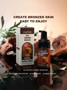 自助晒黑摩丝，古铜色，让肌肤自然亮泽，保湿，无需日光浴 - 彩色 - 查看 7