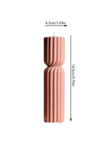 1 pieza Decoración de vela artesanal con rayas, regalo festivo, ambientador de fragancia fresca y duradera, vela de aromaterapia adecuada para decoración del hogar, chimenea, habitación, sala de estar, decoración central, oficina, regalo perfecto para San Valentín, Acción de Gracias, Navidad, Halloween, Pascua, cumpleaños y regalos de decoración para el hogar, graduación, boda