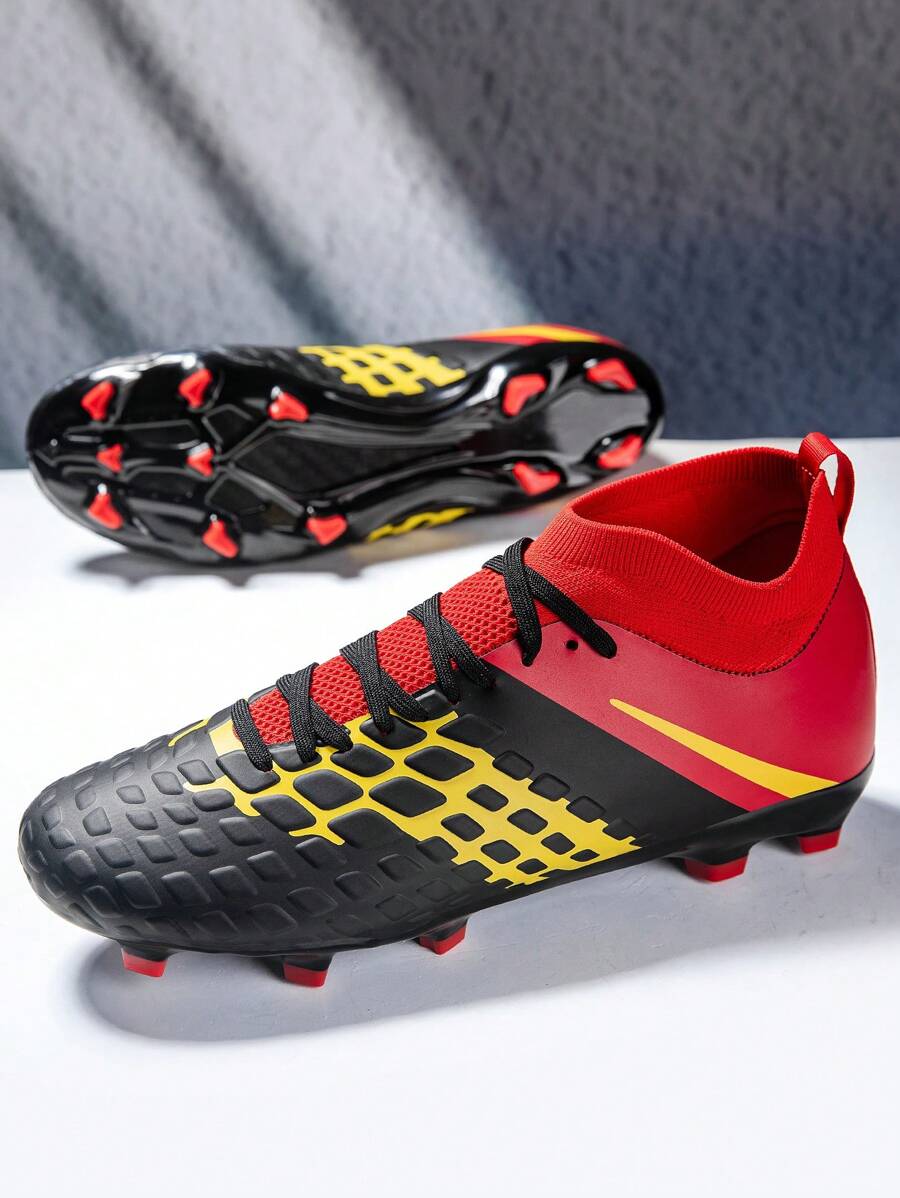 男子足球鞋高帮足球鞋户外透气运动专业钉鞋青少年男孩足球鞋男女通用