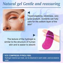 5pcs/10pcs/20pcs/ Gel Eye Ice Pack Cooling Eye Pad Hot & Cold Care For Eyes, Dark Circles, Smooth Fine Lines Gel Eye Mask Gift For Women,Both Men And Women Can Use,Spring Summer Picks,Brides Maid Gifts,Room,Bedroom Deccor,Bedroom Deccor,Beach,Travel,For Men,For Women,Vacation - Multicolor - View 5