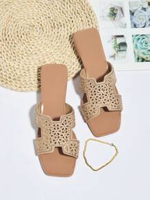 女士时尚水晶高跟凉鞋，带钻石装饰，春夏正式派对婚鞋