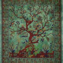 Tapeçaria roxa de árvore da vida para pendurar na parede, colcha de solteiro, lençol de piquenique, decoração de parede, cobertor, arte de parede, decoração de quarto hippie (solteiro, 82 x 54 polegadas), pacote de instalação grátis, presentes, aniversário, formatura, decoração de casa, pôster, decoração de casa, sala de estar, tapeçaria para quarto, bandeira, decoração de quarto, coisas