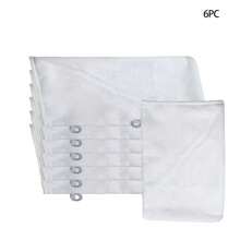 6 pièces Gants de bain doux en moufle, gants exfoliants microfibre pour le corps, gants réutilisables pour le démaquillage, style européen, 15 x 20 cm