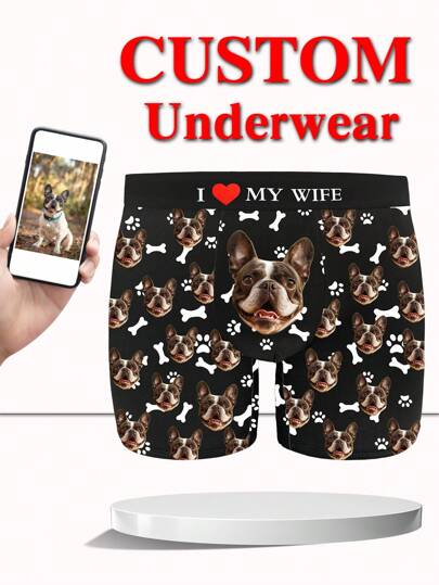 1 Piece Custom Face Boxers For Men, Personalized Photo Underwear, Custom Face Boxer Briefs, Personalized Boxers For Husband, Custom Face Underwear, Custom Funny Faces Boxers Briefs, Anniversary Gift, Valentine Gift, Birthday Gift, Wedding Gift, Best Friend Gift, Gift For Boyfriend, Gift For Husband, Gift For Him, 1pc