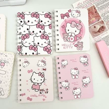 Sanrio Sanrio Hello Kitty Girly Heart A5 A7 Spiral Notebook Coil Cartoon Thickened Book Ins Highly Attractive Line Notebook Cute Exercise Book Student Stationery - Thick Cute Cartoon Theme Daily Use Handbook, Sanrio Stationery, Random Color Selection,Hello Kitty,Hello Kitty Items,Hello Kitty Stuff