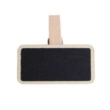 10 个 0.8 * 1.6 英寸木制迷你黑板夹，适用于备忘录、笔记、食品标签、派对装饰、迷你黑板广告牌、学校用品、返校 - 彩色 - 查看 4