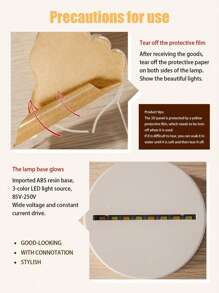 1 件 USB 桌面 3D 卡通装饰夜灯，LED 暖光台灯，适合作为女孩的生日或感恩节礼物