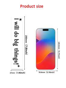 2 stuks Ik zal grote dingen doen | Je doet jezelf waterdichte stickers Spiegel Cosmetische spiegel Deuren Ramen Muurstickers Stickers voor het leven in huis Inspirerende stickers Cadeaus Verjaardag Afstuderen Kamerdecoratie Woondecoratie Muurdecoratie Badkamerdecoratie Slaapkamerdecoratie Kamerdecoratie Spullen Woonkamerdecoratie Huisdecoratie Woondecoratie Woonkamer Muurkunst Behang Gepersonaliseerde stickers