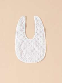 Set de 5 baberos en forma de U para bebés, estampados florales de algodón anti-regurgitación y babas para niñas