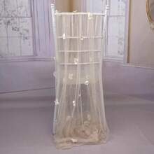 1 tấm khăn trải bàn mỏng họa tiết hoa sâm panh ngọc trai, trang trí bàn bằng vải tuyn lưới mịn cho tiệc sinh nhật, ngày lễ tình nhân, tiệc khiêu vũ - Rượu sâm banh - Xem 6