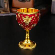 1pc Rose Design Stemware Glass, Suitable For Wine, Juice, Beverage, Water, High-End Restaurant And Home Use, Multi-Color Options, Decorative Tabletop Craft