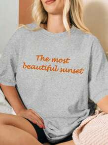 Customized Women's T Shirt - Add Your Text And Photos (Landscape / Badge Pattern / Couple Photo / Family Photo / Selfie / Pet,), Front And Back Printing, Design Your Own Personalized Printed T Shirt As A Gift To Your Girlfriend, Couple Dating Shirt, Etc For Anniversary, Valentine's Day, Mother's Day, Birthday