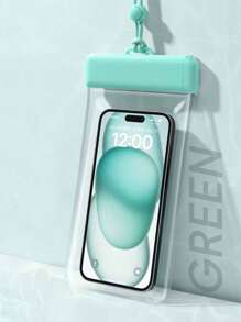 1pc Waterproof Phone Bag, Touchscreen, Suitable For Swimming, Rafting, Delivery, Waterproof Seal, Fits Phones Up To 7.2 Inches