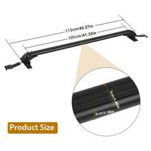 Lockable Aluminium Car Roof Rack Bars Without Rail Anti Theft Luggage Carrier - Black - View 11