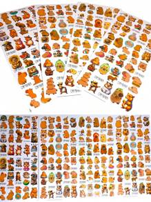 120 Pegatinas sticker de capibara en papel holografico ¡El toque perfecto para tus cosas! - 120 Capibaras - Ver 4