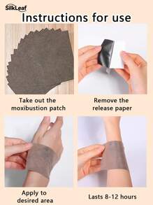 50pcs, Wormwood Patch, Plaster Patch, Heating Patch, Hot Compress Joint Cervical Vertebra, Herbal Plants - Moxibustion Patch - View 6