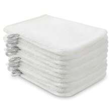 2pcs Soft Face Mitten Bath Spa Cloth,Microfiber Body Wash Mitts Reusable Makeup Remover Mitt Gloves, European Style Wash Cloth, 6*8inch