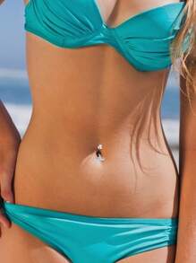 1 Pc S925 Sterling Silver Belly Button Zirconia Belly Button Silver Navel Rings Small Belly Button Mimi Belly Jewelry