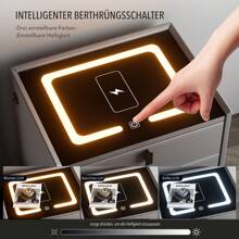 OYAJIA Nightstands - schwarz grau - 查看 6