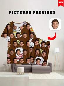 Spring New Men's Custom-Made Sleepwear, Round Neck Pullover Top And Shorts 2 Pieces Set, Minimalist Design, Comfortable Home Wear - Multicolor - View 1