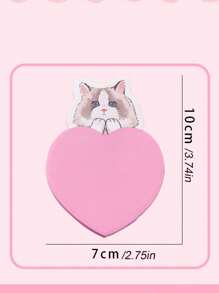 دفتر مذكرات مع صور قطط كرتونية جميلة للمكتب والدراسة، مذكرات لاصقة مريحة للحياة اليومية والتعلم، لوازم مدرسية، عودة إلى المدرسة - 7*10سم - مشاهدة 7