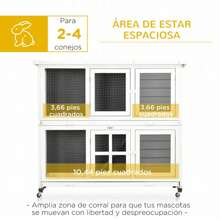 PawHut Pet Houses & Cages - White - View 3