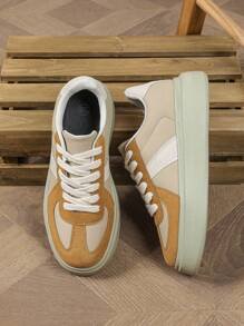 Men's Light Brown Classic Fashion Breathable Business Casual Commuter Walking Shoes, Thick Sole Increase Height Versatile Dress Shoes For Holiday Party Gift - Multicolor - View 4