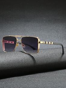 1 副男士金属框方形时尚眼镜，百搭街头风格 - 35050 - 查看 14