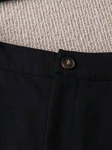 Women's Fashionable Lapel Collar Long Sleeve Jacket And Shorts Suit Set