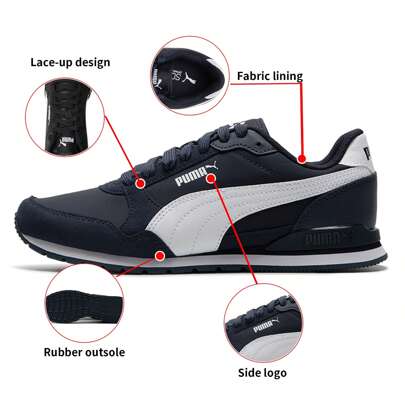 Puma ST Runner V3 NL Retro Running Shoes, Unisex Breathable Lightweight Comfortable Casual Sneakers 384857-02