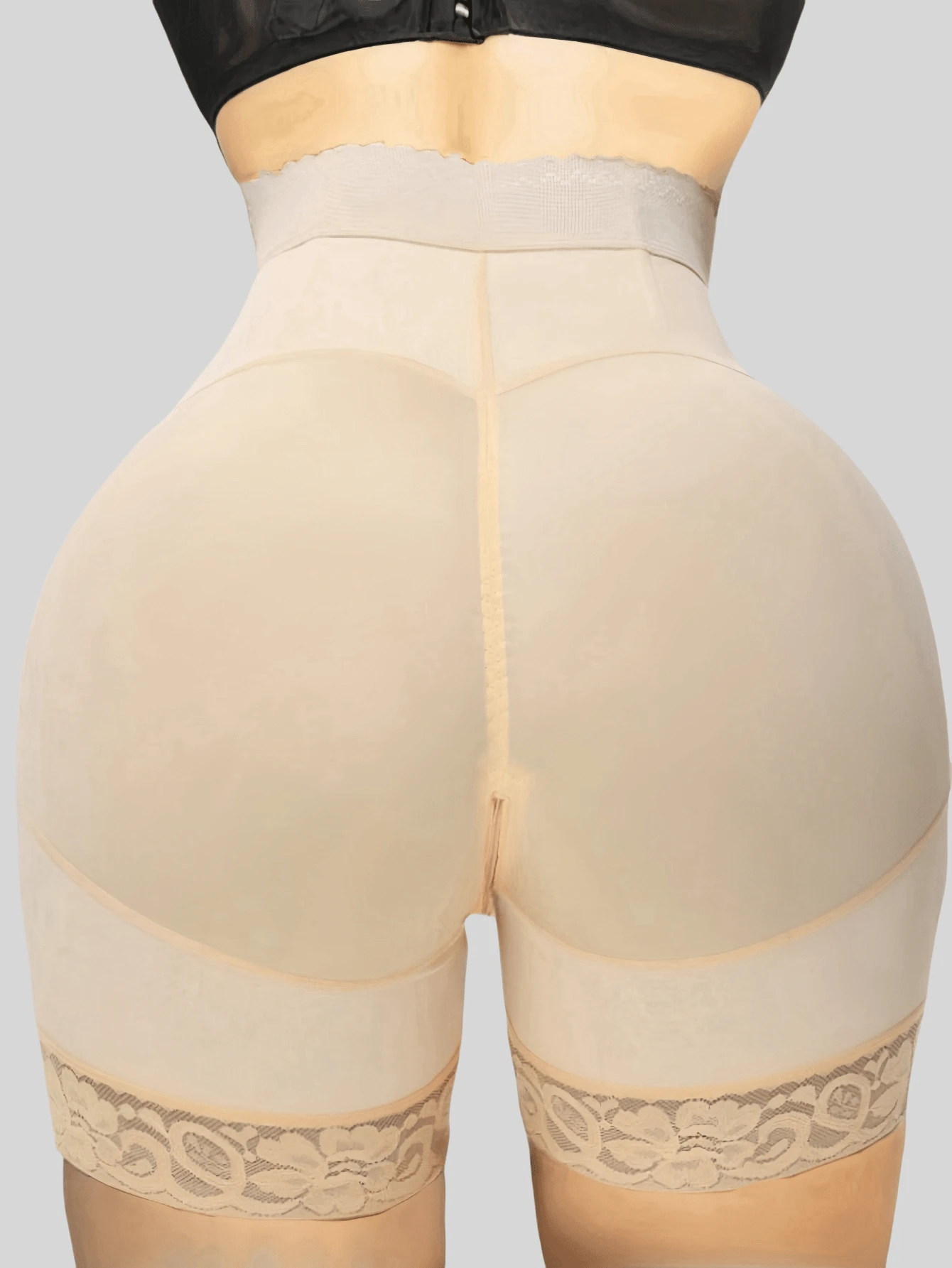 Black 4 Bones Slimming Pant Women's High Waist Shapewear Bottoms ,Body Shaperwear Panty ,Tummy Control And Butt Lifting Shorts,Waist Trainer Girdle Tightly Bind Body Zip Crotch,Daily Wear - Apricot - View 1