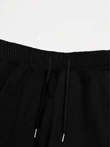 3件套加大码男士休闲短裤套装，1XL-6XL，黑色，灰色，蓝色，夏季舒适短裤