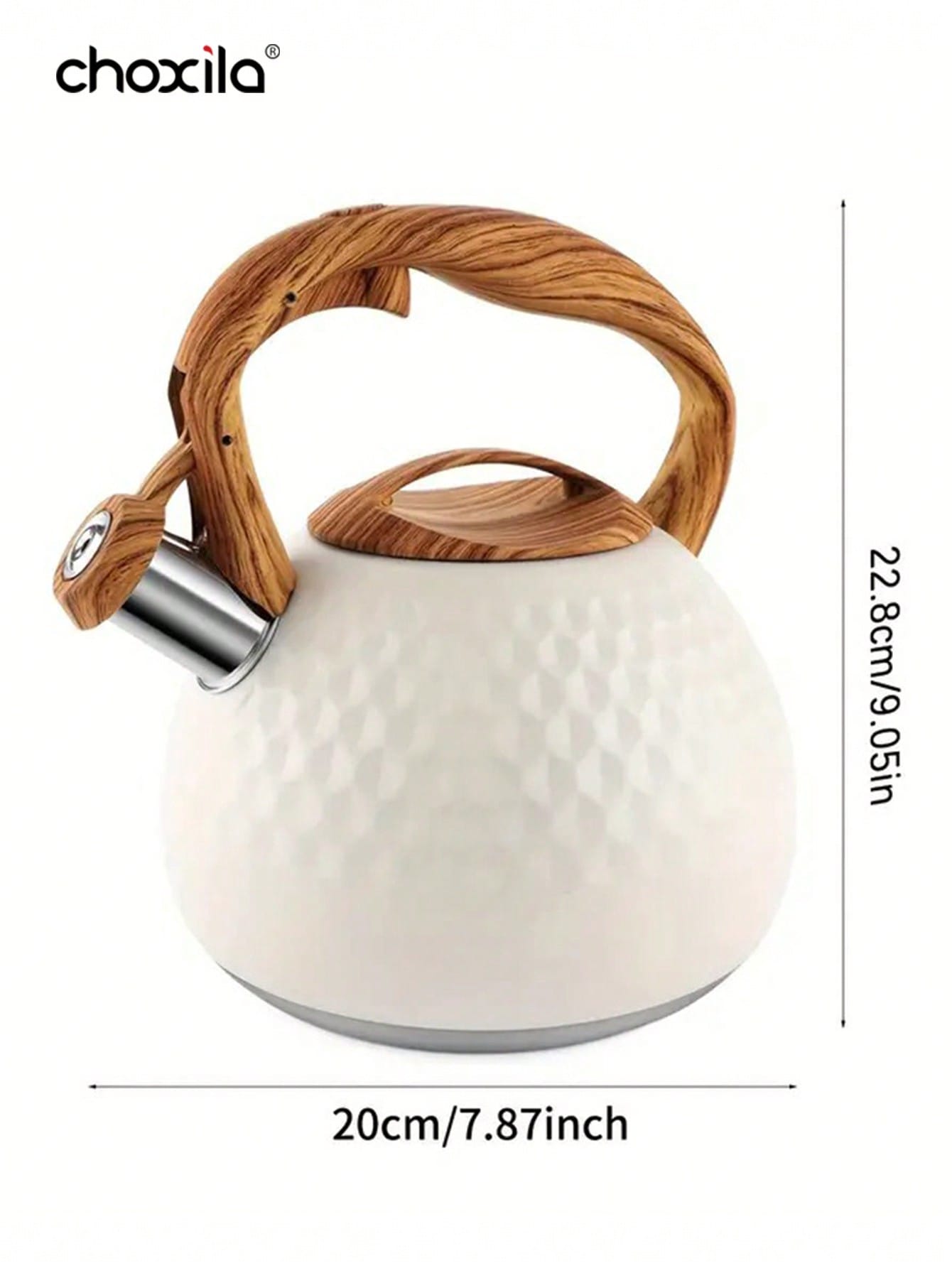 choxila 1 قطعة إبريق شاي، إبريق شاي صافرة من الفول...