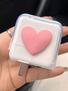 Set de 5 protectores de carga con forma de corazón 3D, compatibles con cargador y cable de datos Apple de 30W-35W - Multicolor - Ver 9