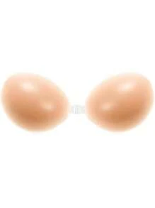 1 件装女士无肩带自粘隐形胸罩提升胶带，适用于连衣裙、内衣、大胸围和小胸围，加厚硅胶防凸起可重复使用乳头贴 - 杏色 - 查看 9